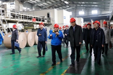 国家邮政局赵民一行莅临金沙9001以诚为本调研快递包装绿色治理试点工作